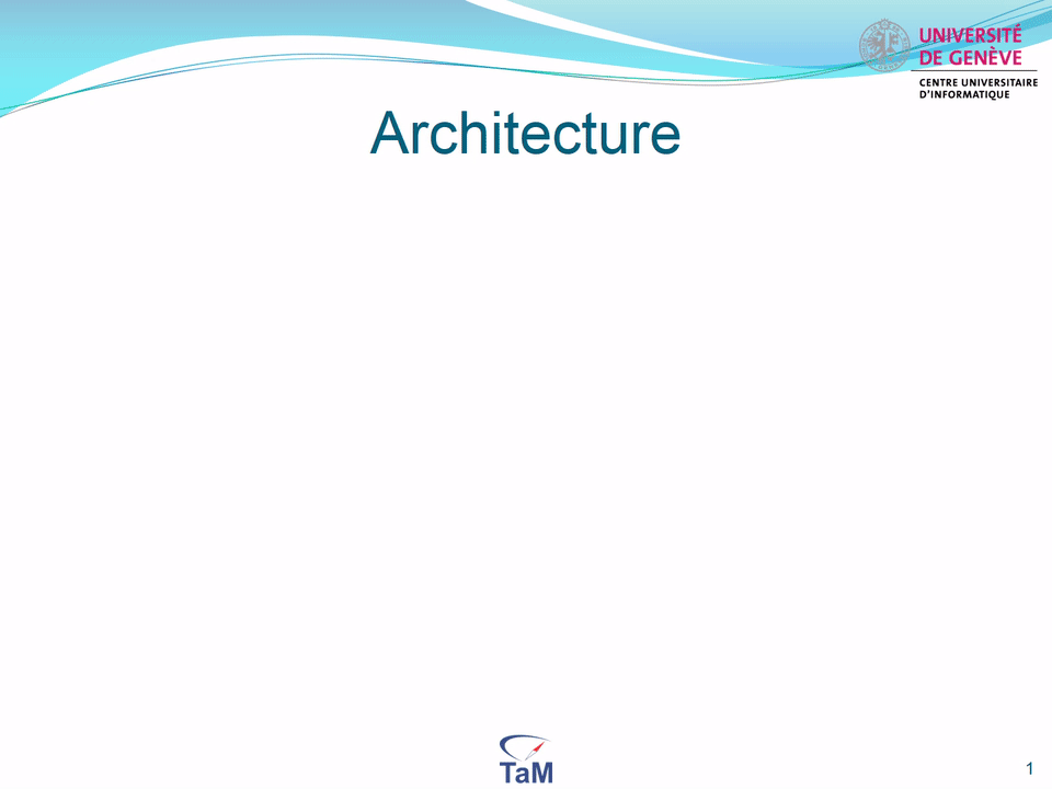Animierte Architektur-Übersicht des IDDASS-Systems (Universität Genf / TaM)